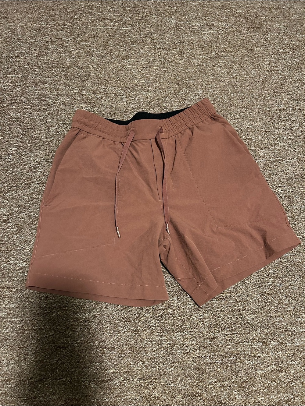 lululemon athletica Men's Athletic Drawstring Shorts - Rust